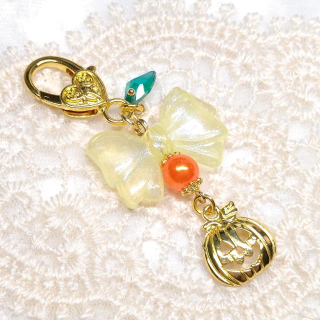 ハンドメイド☆キーホルダー☆ジャックオーランタン☆オレンジ < 女性ファッション  ハンドメイド☆キーホルダー☆ジャックオーランタン☆オレンジ  < 女性ファッションの