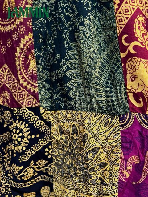 パッチワークフレアスカート ロングスカート 黄色 エスニック アジアン ヒッピー < 女性ファッション パッチワークフレアスカート ロングスカート 黄色 エスニック アジアン ヒッピー < 女性ファッションの