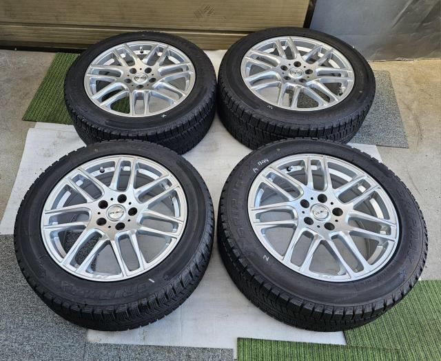 ユーロ AFGアルミホイール17インチ7.5J+38 pcd112 5H スタッドレスタイヤ付き4本セツト グリップマックス < 自動車/バイク ユーロ AFGアルミホイール17インチ7.5J+38 pcd112 5H スタッドレスタイヤ付き4本セツト グリップマックス < 自動車/バイク