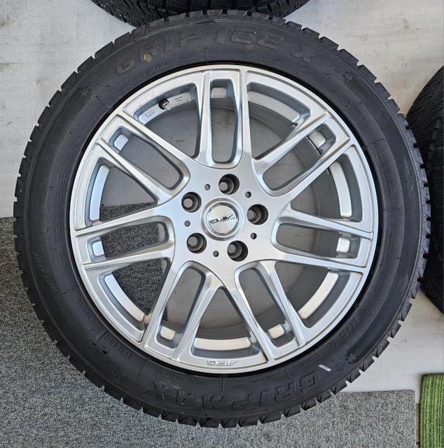 ユーロ AFGアルミホイール17インチ7.5J+38 pcd112 5H スタッドレスタイヤ付き4本セツト グリップマックス < 自動車/バイク ユーロ AFGアルミホイール17インチ7.5J+38 pcd112 5H スタッドレスタイヤ付き4本セツト グリップマックス < 自動車/バイク