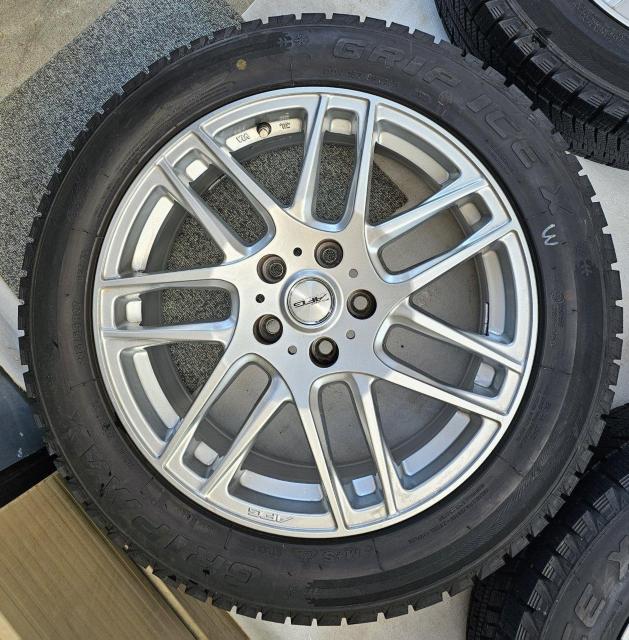 ユーロ AFGアルミホイール17インチ7.5J+38 pcd112 5H スタッドレスタイヤ付き4本セツト グリップマックス < 自動車/バイク ユーロ AFGアルミホイール17インチ7.5J+38 pcd112 5H スタッドレスタイヤ付き4本セツト グリップマックス < 自動車/バイク