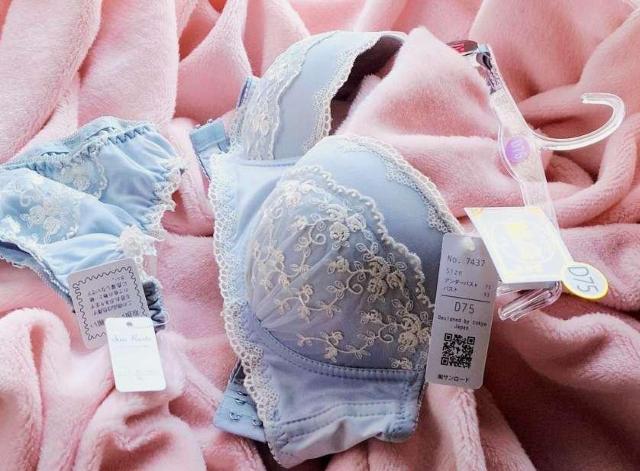 雪の妖精さん清楚リサマリ好様♪艶々水色ストレッチサテン白花蔦柄フラワー刺繍レースベール盛ブラ*パッド内蔵型×ショーツ < 女性ファッション 雪の妖精さん清楚リサマリ好様♪艶々水色ストレッチサテン白花蔦柄フラワー刺繍レースベール盛ブラ*パッド内蔵型×ショーツ < 女性ファッションの