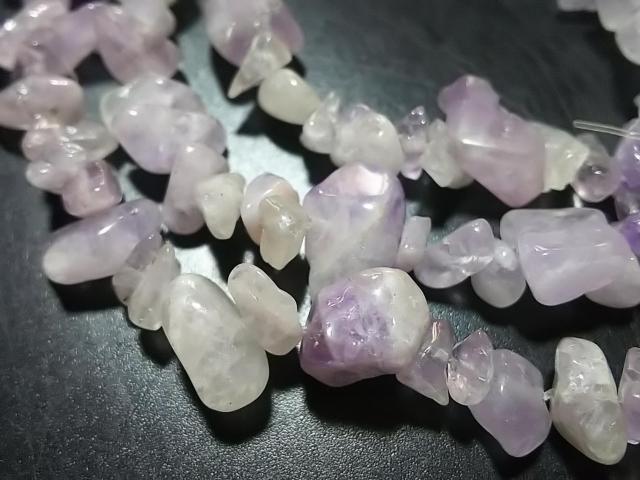 天然石★ラベンダーアメジスト さざれ 1連 < 女性アクセサリー/時計 天然石★ラベンダーアメジスト さざれ 1連 < 女性アクセサリー/時計の