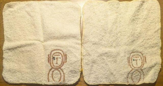 猿の刺繍ミニタオル 2枚セット < インテリア/ライフ 猿の刺繍ミニタオル 2枚セット < インテリア/ライフの