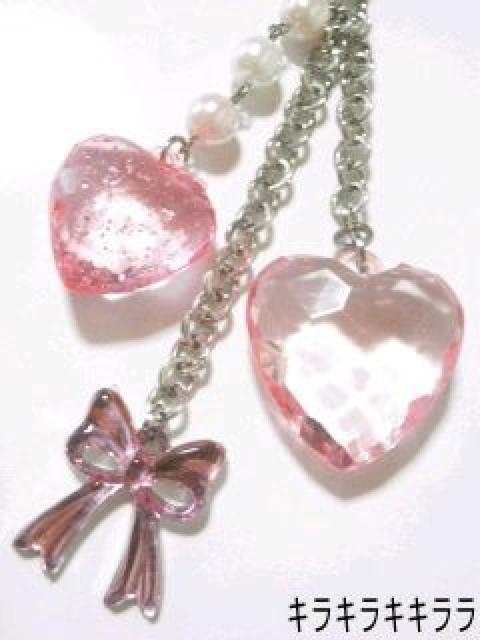 《New》プリンセス★ハート&リボン&パール*sweet-love*ストラップ < 家電/AV  《New》プリンセス★ハート&リボン&パール*sweet-love*ストラップ  < 家電/AVの