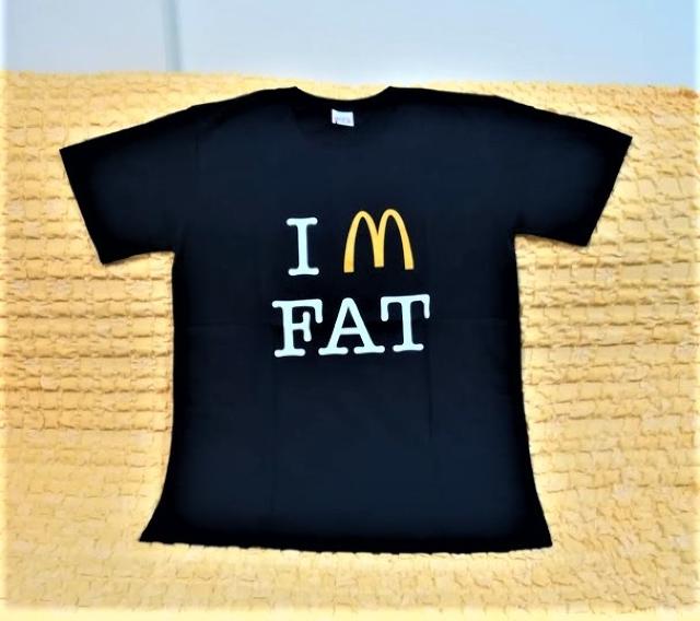 I’m FAT★おもしろTシャツ★黒★ブラック★XL★ < 男性ファッション  I’m FAT★おもしろTシャツ★黒★ブラック★XL★  < 男性ファッションの