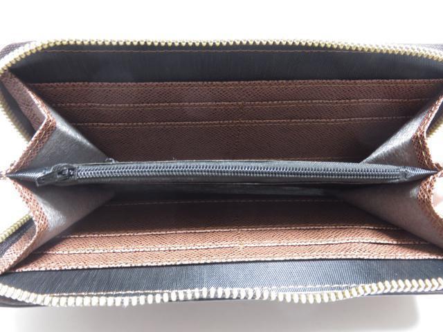 《New》格子チェック柄★大人気★オールラウンドファスナー*長財布<ブラウン> < 男性ファッション  《New》格子チェック柄★大人気★オールラウンドファスナー*長財布<ブラウン> < 男性ファッションの