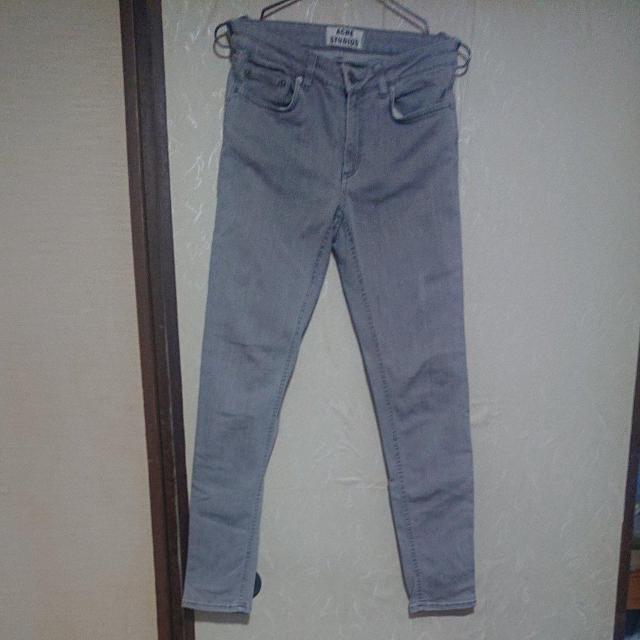 ���� Acne Studios  SKIN5 GRAY �X�L�j�[�f�j���p���c �E�H�b�V���O���[