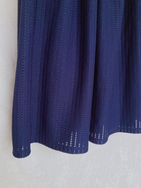 Tugar Shoon ニット メッシュ フレア 膝丈 スカート ネイビー F N2m < 女性ファッション  Tugar Shoon ニット メッシュ フレア 膝丈 スカート ネイビー F N2m < 女性ファッションの