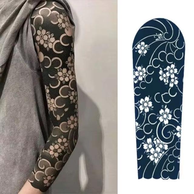 UD02 TATOOシール タトゥーシール リアル和柄ブラック 和彫り入れ墨シール 腕や足用入れ墨シール イベントや動画撮影に < 男性ファッション  UD02 TATOOシール タトゥーシール リアル和柄ブラック 和彫り入れ墨シール 腕や足用入れ墨シール イベントや動画撮影に  < 男性ファッションの