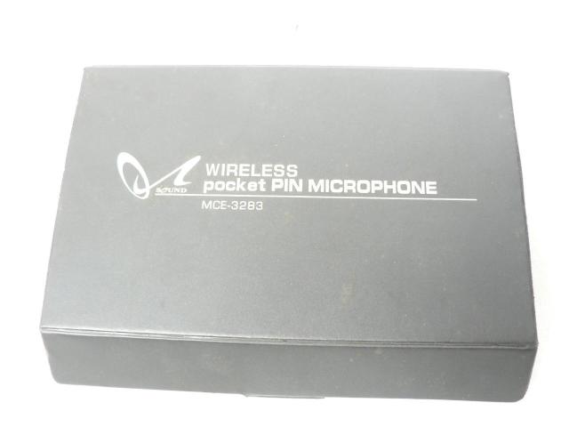 マクロス ワイヤレスポケットピンマイク・MCE-3283 < 家電/AV マクロス ワイヤレスポケットピンマイク・MCE-3283 < 家電/AVの