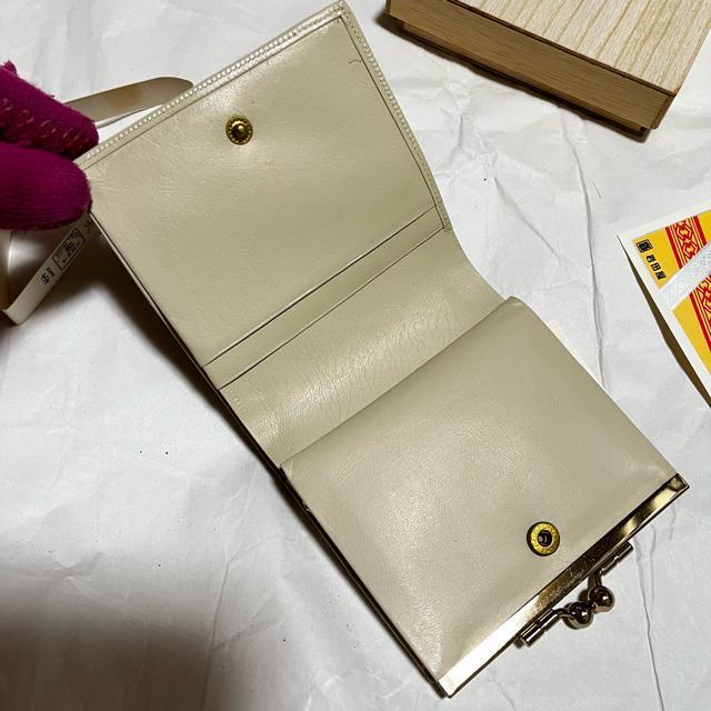 【保管未使用品】【岩田屋本店】 高級博多織 / 正絹 / がま口 二つ折り財布 工芸品 博多織元 木箱入り < 女性ファッション 【保管未使用品】【岩田屋本店】 高級博多織 / 正絹 / がま口 二つ折り財布 工芸品 博多織元 木箱入り < 女性ファッションの