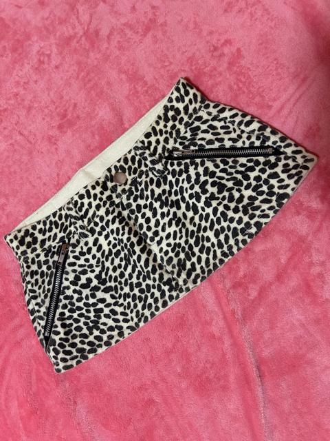 レオパード柄 ジッパーポケット ウール厚手 超マイクロミニスカート 未使用に近い 美品 < 女性ファッション レオパード柄 ジッパーポケット ウール厚手 超マイクロミニスカート 未使用に近い 美品 < 女性ファッションの