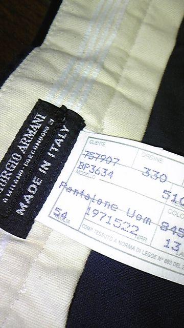 【GIORGIO ARMANI】イタリー取寄◆高級スラックス56 < ブランド  【GIORGIO ARMANI】イタリー取寄◆高級スラックス56 < ブランドの