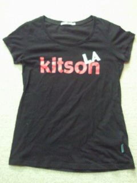 LA kitson キットソン UNIQLO ユニクロ コラボ キラキラ ラメ Tシャツ ブラック Lサイズ < ブランド  LA kitson キットソン UNIQLO ユニクロ コラボ キラキラ ラメ Tシャツ ブラック Lサイズ < ブランドの