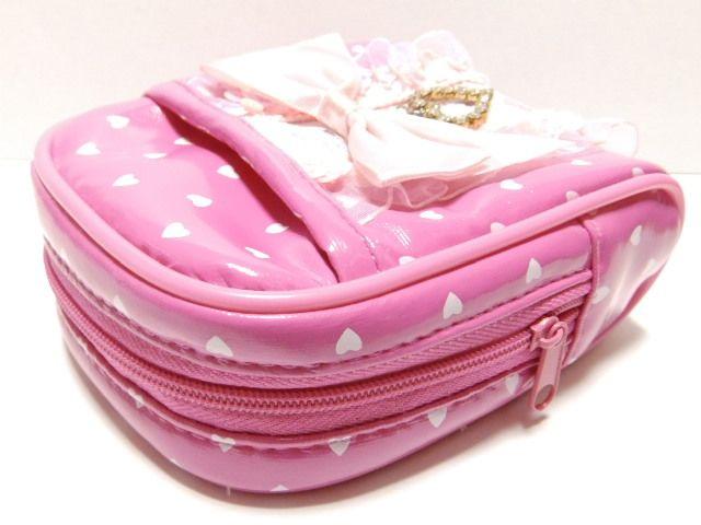 《New》プリンセス★キラキラ.ハートチャーム付*リボン*シガレットケース<ピンク> < 女性ファッション  《New》プリンセス★キラキラ.ハートチャーム付*リボン*シガレットケース<ピンク> < 女性ファッションの