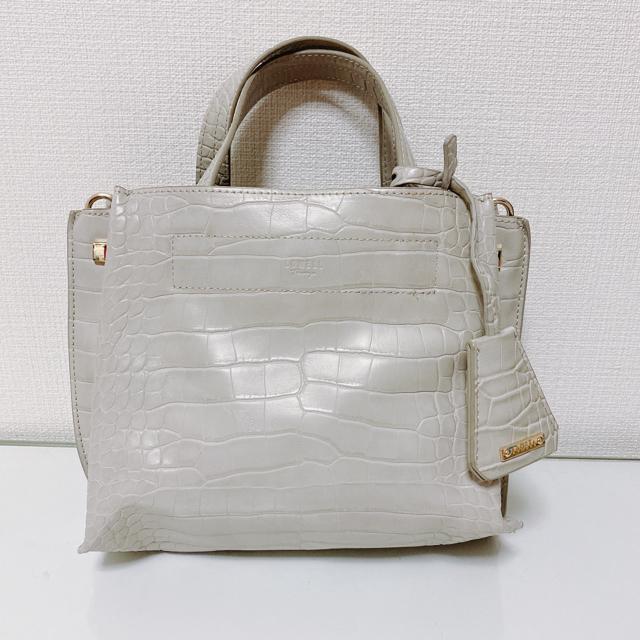 グレー型押しミニハンドバッグショルダーバッグ3wayゴールド < 女性ファッション グレー型押しミニハンドバッグショルダーバッグ3wayゴールド < 女性ファッションの