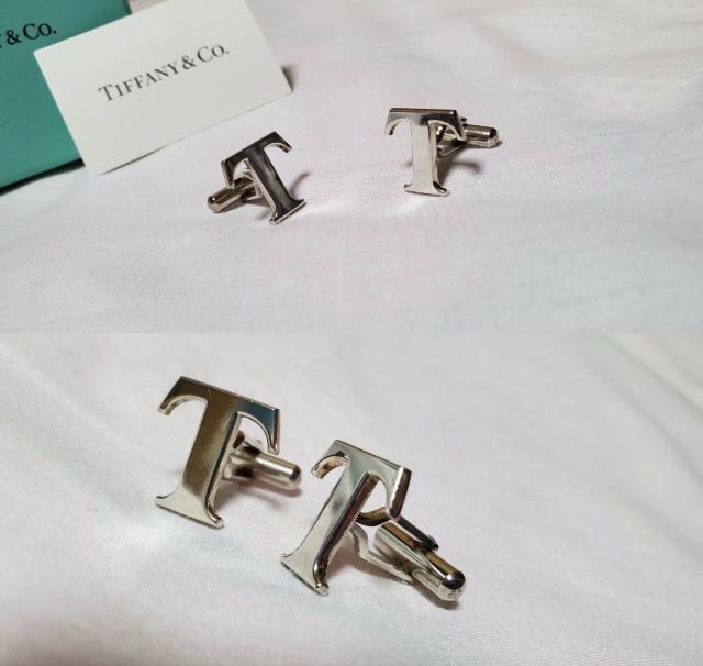 正規 限定 ティファニー×トヨタ Tロゴカフス イニシャルエンブレム シルバー ゴシックネームボタン SV 付属有 < ブランド  正規 限定 ティファニー×トヨタ Tロゴカフス イニシャルエンブレム シルバー ゴシックネームボタン SV 付属有 < ブランドの