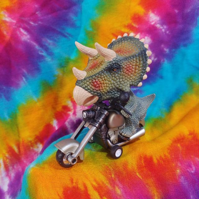 リアルで面白いッ( *´艸)バイクに乗ったトリケラトプス□恐竜ダイナソーライダー < ホビー  リアルで面白いッ( *´艸)バイクに乗ったトリケラトプス□恐竜ダイナソーライダー  < ホビーの