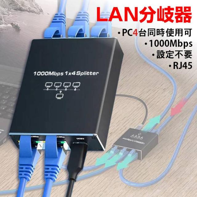 LAN 4|[g 1Gbps MK LAN|[g g A_v^[ RJ45 pRlN^ lannu [^[  PC{/Ӌ@ 
