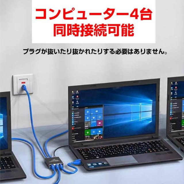 LAN 4|[g 1Gbps MK LAN|[g g A_v^[ RJ45 pRlN^ lannu [^[  PC{/Ӌ@ 