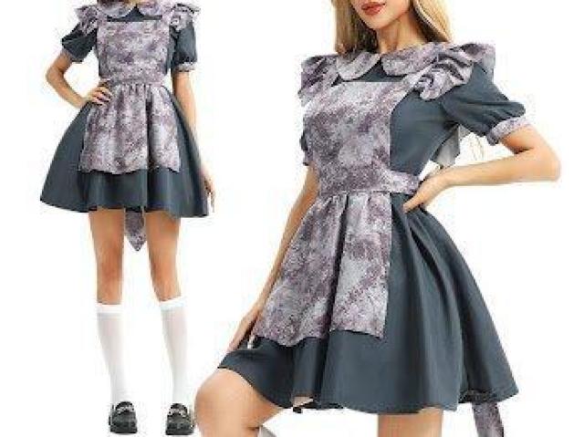 ゴスロリ ワンピース ロリータ クラシカル グレー Lサイズ < 女性ファッション ゴスロリ ワンピース ロリータ クラシカル グレー Lサイズ < 女性ファッションの