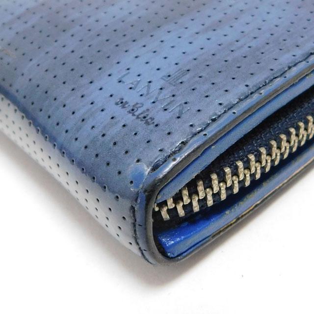 1000�~ LANVIN en Bleu �����o���I���u���[ ���E���h�t�@�X�i�[�����z �p���`���O���U�[ �� �� �u�����h�� 