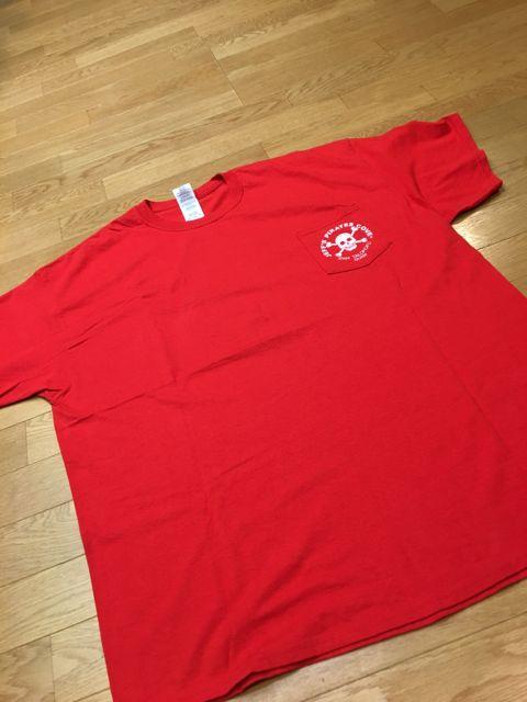 JEFF,S PIRATES  COVE   赤RED  size2XL ポケットT  海外購入 < 男性ファッション  JEFF,S PIRATES  COVE   赤RED  size2XL ポケットT  海外購入  < 男性ファッションの