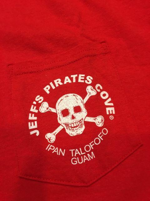 JEFF,S PIRATES  COVE   赤RED  size2XL ポケットT  海外購入 < 男性ファッション  JEFF,S PIRATES  COVE   赤RED  size2XL ポケットT  海外購入 < 男性ファッションの