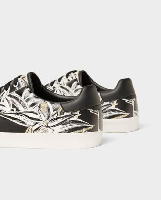 ☆ZARA ザラ フラワー刺繍入り スニーカー/メンズ/27cm☆新品 < ブランド ☆ZARA ザラ フラワー刺繍入り スニーカー/メンズ/27cm☆新品 < ブランドの