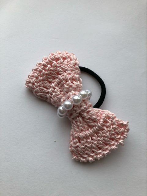 ハンドメイド ヘアゴム レースのリボン♪ピンク axes好き 女の子 < 女性ファッション  ハンドメイド ヘアゴム レースのリボン♪ピンク axes好き 女の子  < 女性ファッションの