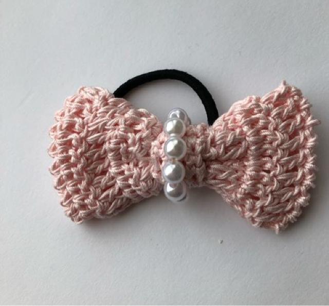 ハンドメイド ヘアゴム レースのリボン♪ピンク axes好き 女の子 < 女性ファッション  ハンドメイド ヘアゴム レースのリボン♪ピンク axes好き 女の子 < 女性ファッションの