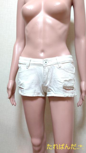 新品タグ付☆RASTARS☆格好良いダメージ加工の白ショーパンB415☆3点で即落 < 女性ファッション  新品タグ付☆RASTARS☆格好良いダメージ加工の白ショーパンB415☆3点で即落 < 女性ファッションの