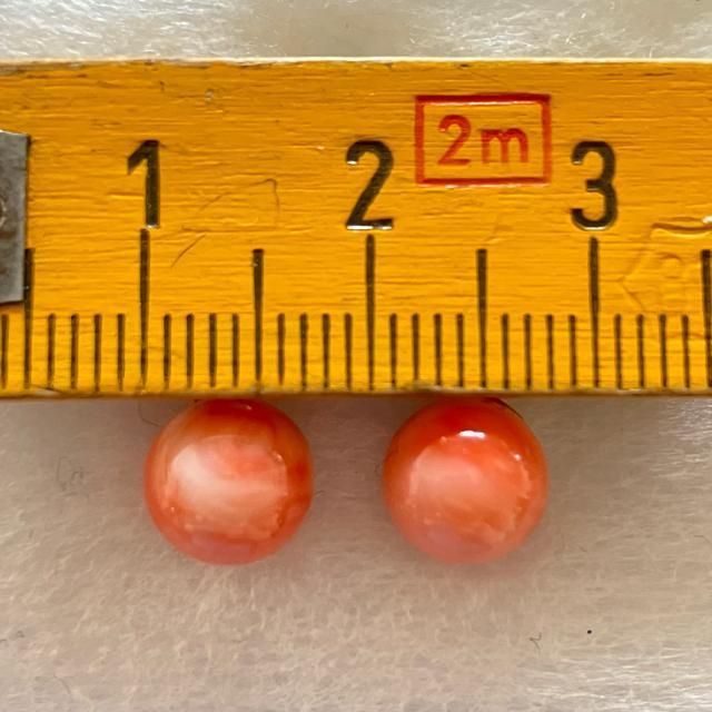 18金 珊瑚ピアス 宝石店購入 コーラル K18YG イエローゴールド < 女性アクセサリー/時計  18金 珊瑚ピアス 宝石店購入 コーラル K18YG イエローゴールド < 女性アクセサリー/時計の