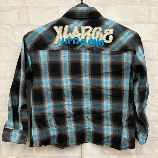 即決 XLARGE KIDS チェックシャツ 120 < キッズ/ベビー  即決 XLARGE KIDS チェックシャツ 120 < キッズ/ベビーの