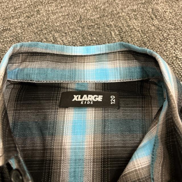 即決 XLARGE KIDS チェックシャツ 120 < キッズ/ベビー  即決 XLARGE KIDS チェックシャツ 120 < キッズ/ベビーの