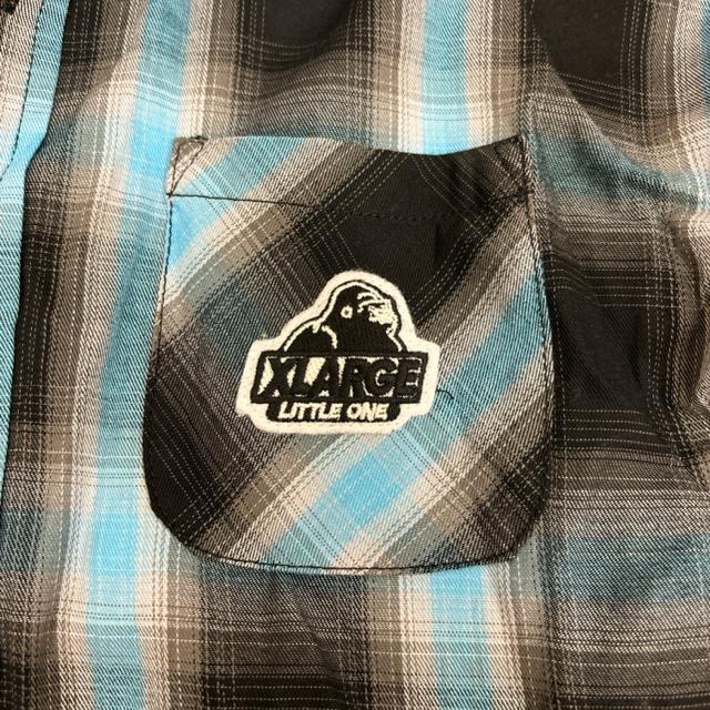 即決 XLARGE KIDS チェックシャツ 120 < キッズ/ベビー  即決 XLARGE KIDS チェックシャツ 120 < キッズ/ベビーの