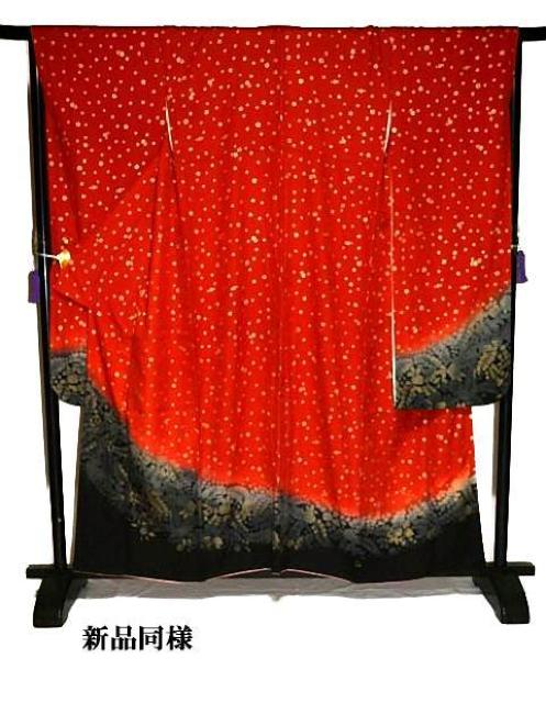 【最高級】新品同様 暈し染め 金彩 桜 草花文 印象的な振袖 身丈159cm 裄丈67.5cm T3374 < 女性ファッション  【最高級】新品同様 暈し染め 金彩 桜 草花文 印象的な振袖 身丈159cm 裄丈67.5cm T3374 < 女性ファッションの