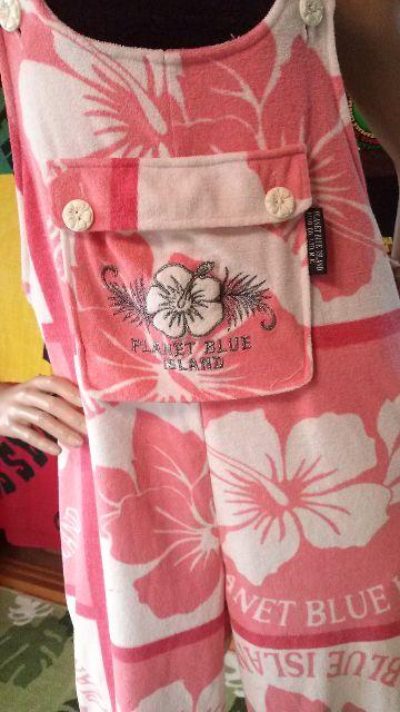 PLANET BLUE★ハイビ柄オーバーオールサロペ★ヤンギャル旧車會 < 女性ファッション  PLANET BLUE★ハイビ柄オーバーオールサロペ★ヤンギャル旧車會 < 女性ファッションの