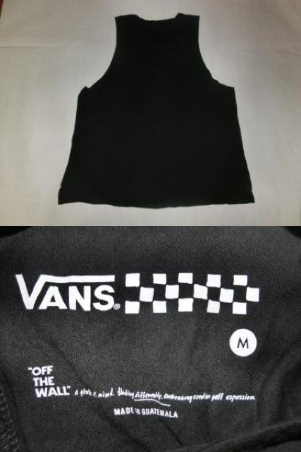 USA購入 アメカジ【VANS】ロゴプリント タンクトップUS M BLK < 女性ファッション  USA購入 アメカジ【VANS】ロゴプリント タンクトップUS M BLK < 女性ファッションの