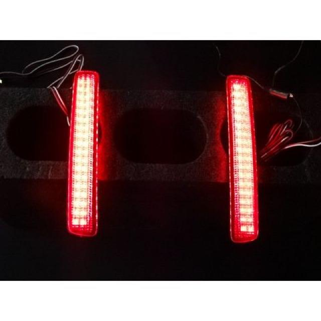 プリウスアルファ プリウスα LEDリフレクター LEDリアバンパーライト 反射板 64連LED < 自動車/バイク プリウスアルファ プリウスα LEDリフレクター LEDリアバンパーライト 反射板 64連LED < 自動車/バイク