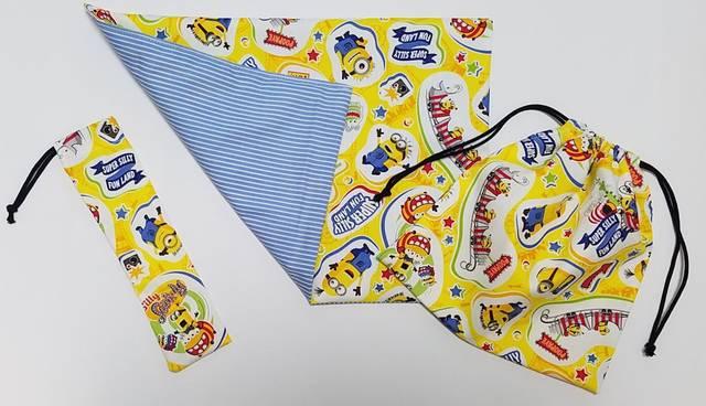 【本日限定】★55 ミニオン ランチマット&巾着&箸入れ3点set(^o^)ハンドメイド < インテリア/ライフ  【本日限定】★55 ミニオン ランチマット&巾着&箸入れ3点set(^o^)ハンドメイド < インテリア/ライフの