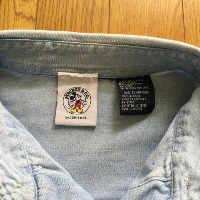 mickey ミッキー 刺繍 デニムシャツ < 男性ファッション  mickey ミッキー 刺繍 デニムシャツ < 男性ファッションの