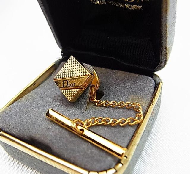 500円スタ★*正規品クリスチャンディオール タイタックピン ヴィンテージ DIOR < ブランド  500円スタ★*正規品クリスチャンディオール タイタックピン ヴィンテージ DIOR < ブランドの