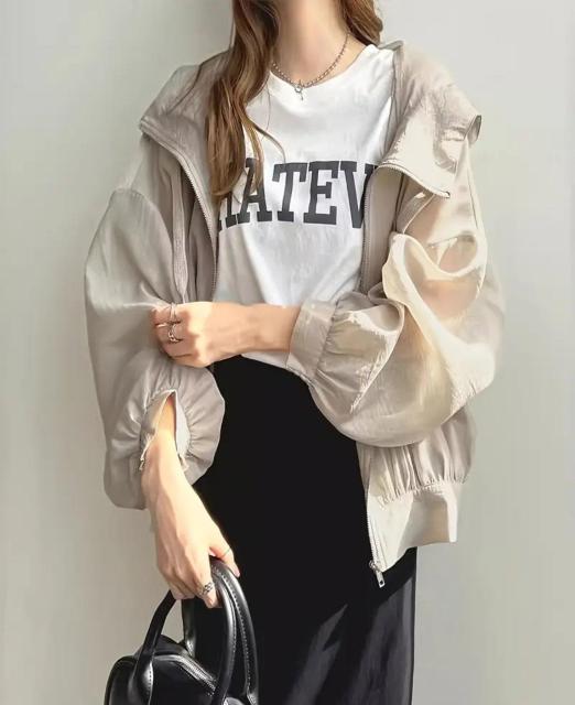 フード付きシャツ カーキ ワンサイズ 日焼け止め服 UVカット99% < 女性ファッション フード付きシャツ カーキ ワンサイズ 日焼け止め服 UVカット99% < 女性ファッションの