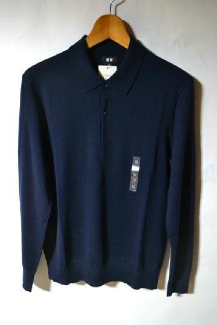 新品 UNIQLO ユニクロ メリノニットポロセーター 長袖 ネイビー M メンズ 秋冬 ポロシャツ トップス アウトドア 未使用 < ブランド  新品 UNIQLO ユニクロ メリノニットポロセーター 長袖 ネイビー M メンズ 秋冬 ポロシャツ トップス アウトドア 未使用  < ブランドの