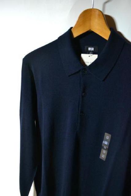 新品 UNIQLO ユニクロ メリノニットポロセーター 長袖 ネイビー M メンズ 秋冬 ポロシャツ トップス アウトドア 未使用 < ブランド  新品 UNIQLO ユニクロ メリノニットポロセーター 長袖 ネイビー M メンズ 秋冬 ポロシャツ トップス アウトドア 未使用 < ブランドの