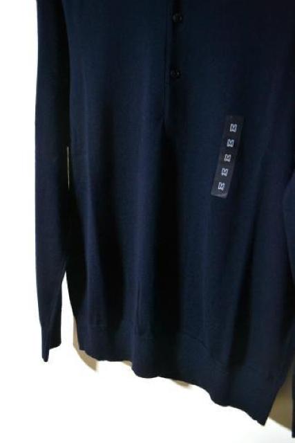 新品 UNIQLO ユニクロ メリノニットポロセーター 長袖 ネイビー M メンズ 秋冬 ポロシャツ トップス アウトドア 未使用 < ブランド  新品 UNIQLO ユニクロ メリノニットポロセーター 長袖 ネイビー M メンズ 秋冬 ポロシャツ トップス アウトドア 未使用 < ブランドの