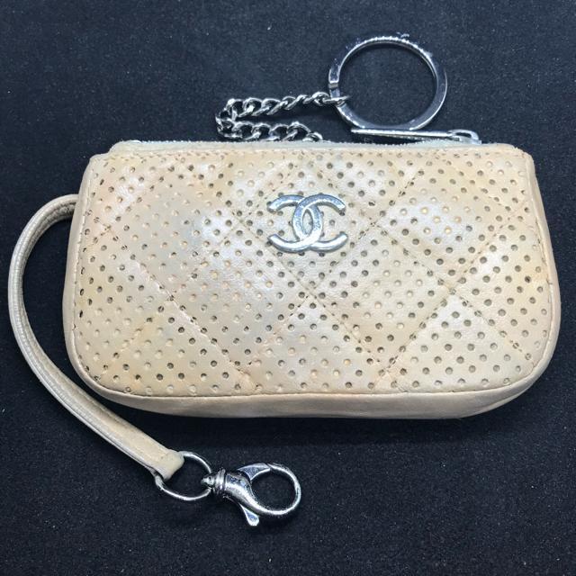 レア 正規品 シャネル マトラッセ キーケース コイン カード ベージュ系 < ブランド レア 正規品 シャネル マトラッセ キーケース コイン カード ベージュ系 < ブランドの