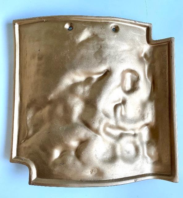 干支瓦(亥年) 「開運」縁起物 打ち出の小槌を振る大黒様と猪の親子 富士山 金彩 飾り瓦 < インテリア/ライフ 干支瓦(亥年) 「開運」縁起物 打ち出の小槌を振る大黒様と猪の親子 富士山 金彩 飾り瓦 < インテリア/ライフの